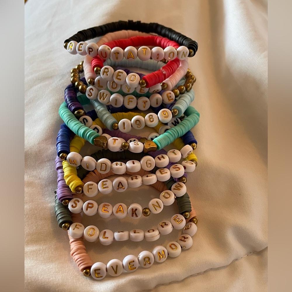 Taylor Swift “Era” Beaded Kids Bracelets Set of 12